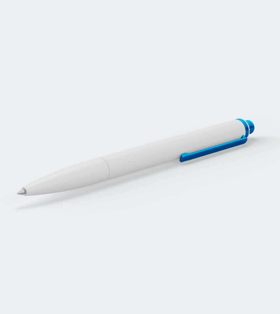 customized blue pen